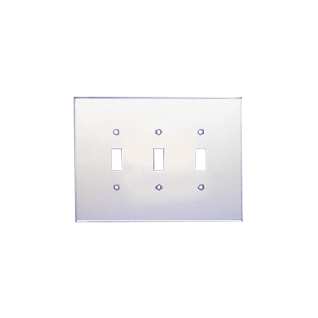CRL Clear Triple Toggle Acrylic Mirror Plate - PMP301