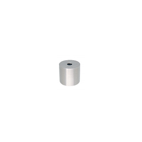 CRL Brushed Stainless Clad Aluminum Standoff Base 1-1/2" Diameter by 1-1/2" Long - ACSB112112BS