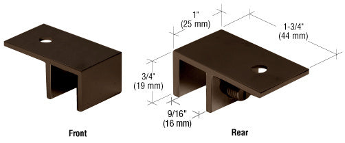 CRL Ceiling Mount "Sleeve Over" Glass Clamp