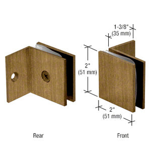 CRL Fixed Panel Square Clamp With Small Leg