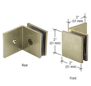 CRL Fixed Panel Square Clamp With Large Leg