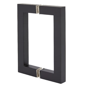 CRL 6" X 6" SQ Series Square Tubing Back-to-Back Pull Handle