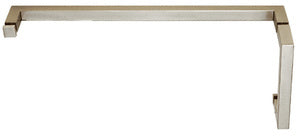 CRL "SQ" Series Combination 8" Pull Handle 18" Towel Bar