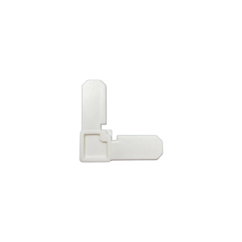 CRL 5/16" White Square Cut Frame Corner [100 pack] - SWSC516W