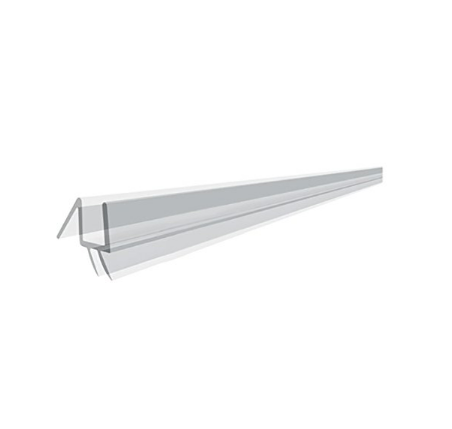 CRL Clear Co-Extruded Bottom Wipe with Drip Rail for 1/4" Glass - P914WS