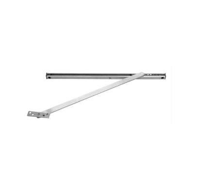 CRL Satin Stainless Rixson 10 Series Multi-Function Overhead Stop and Holder [42-1/16" to 48"] - 10546SS