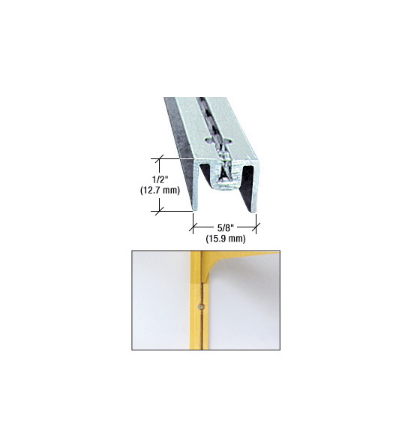 CRL Brite Anodized 48" Mirror Standard - 22BA48