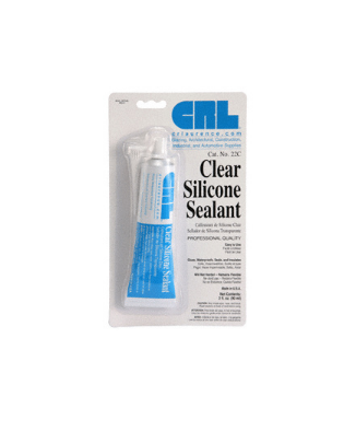 CRL Clear Silicone Sealant 3 Fluid Ounce Squeeze Tube - 22C
