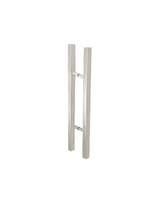 CRL Glass Mounted Square Ladder Style Pull Handle with Square Mounting Posts - 24"