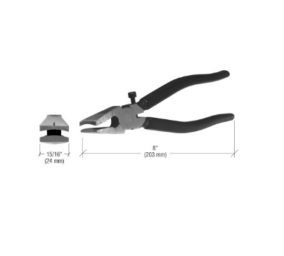 CRL 8" Curved Jaw Glass Pliers - 3610