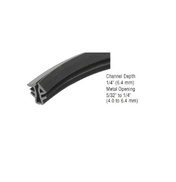 CRL Black Universal Glazing Spline for SS Glass - 750' - 3800180