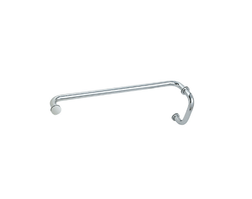 CRL Polished Chrome 6" Pull Handle and 22" Towel Bar Combination with Metal Washers - BM6X22CH