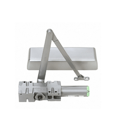 CRL LCN Aluminum ANSI Grade 1 Adjustable Spring Power Multi-Size Size 1 - 6 Surface Mounted Door Closer with Delayed Action - 4041DAL
