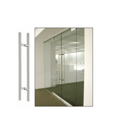 CRL Polished Stainless 48" Extra Length Ladder Style Back-to-Back Pull - 48LPPS