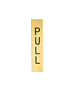CRL Polished Brass 4-1/2" Pull Indicator - 4EPPBPL