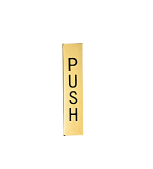 CRL Polished Brass 4-1/2" Push Indicator - 4EPPBPU