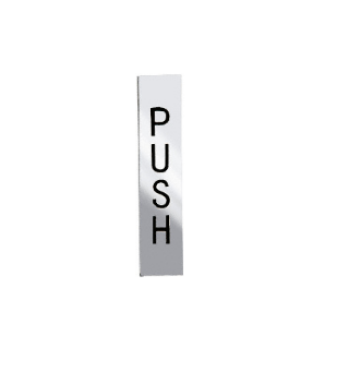 CRL Polished Stainless 4-1/2" Push Indicator - 4EPPSPU