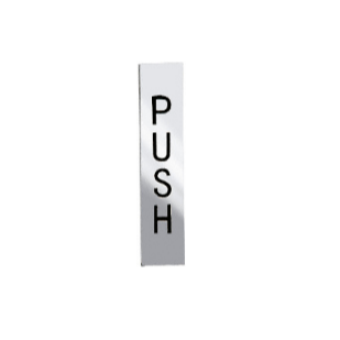 CRL Polished Stainless 4-1/2" Push Indicator - 4EPPSPU