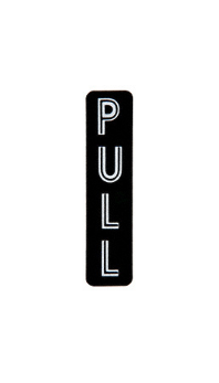 CRL Vertical "PULL" Decal - 567VA