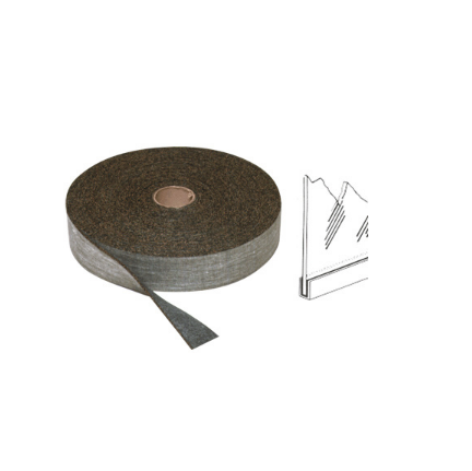 CRL 1/16" Cork and Rubber Tuff-Pak Glass Setting Tape - Roll - 720