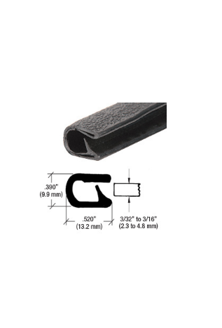 CRL Black QuickEdge™ Standard Single Lip Trim - 75000708