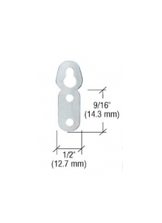 CRL Large Oval Eyelet Flat Metal Type Hangers - 81MH