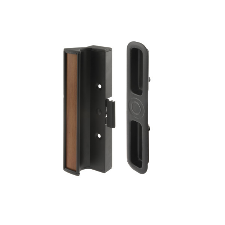CRL Black Clamp-Style Surface Mount Handle 3" Screw Holes for 950 Series Dual Glazed International Doors - C1201