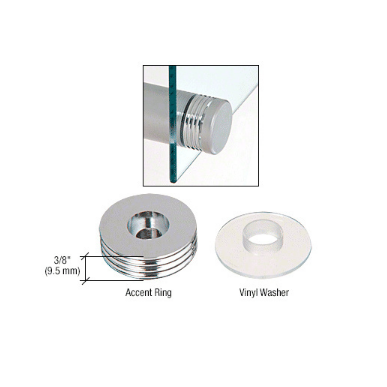 CRL Chrome 1-1/4" Diameter Accent Rings for Standoffs - AR114CH