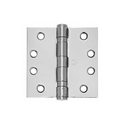 CRL Satin Stainless Steel 4-1/2" x 4-1/2" Ball Bearing Square Hinge - Removable Pin - CB4532D