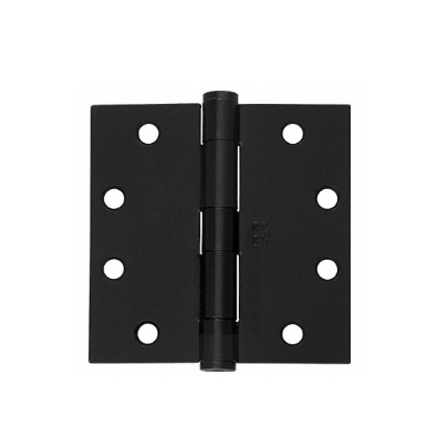 CRL Black 4-1/2" x 4-1/2" Ball Bearing Square Hinge - Removable Pin - CB45D