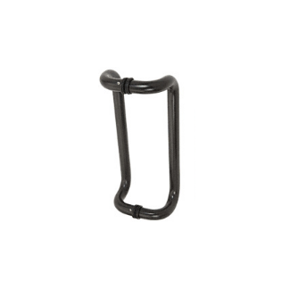 CRL 12" Dark Bronze Glass Mounted Offset Pull Handle - CD12X12DU