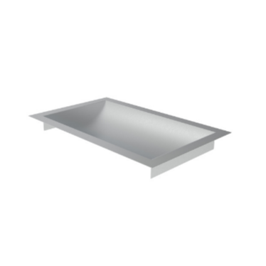 CRL Standard 16" Wide X 10" Deep X 1-9/16" High Brushed Stainless Finish Drop-In Deal Tray - CTDB16