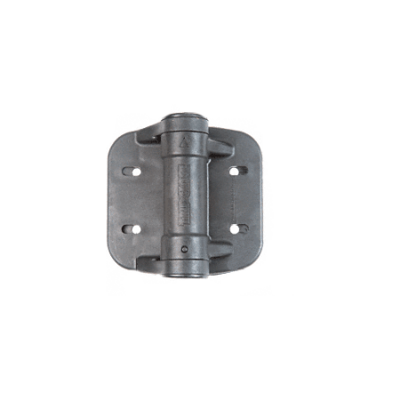 CRL Black Heavy Duty Self-Closing Round Post Hinge - TCHDR2BL