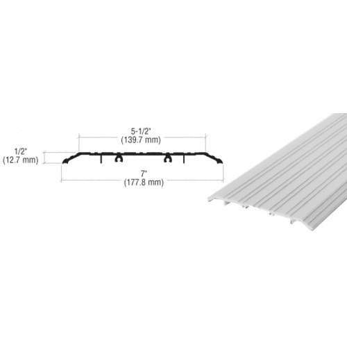 CRL Aluminum Saddle Threshold 7" Wide 1/2" High [36-1/2" long] - TH017A36