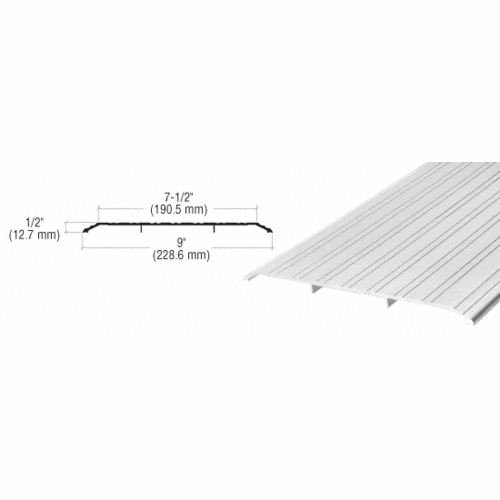 CRL Aluminum Saddle Threshold 9" Wide 1/2" High [36-1/2" long] - TH019A36