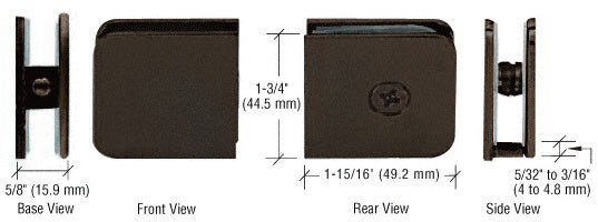 CRL Oversized Fixed Panel U-Clamp