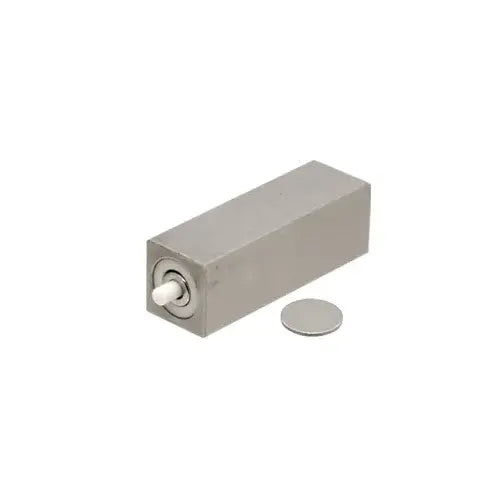 CRL Brushed Stainless Square UV Pushbutton Magnetic Latch - UV0251