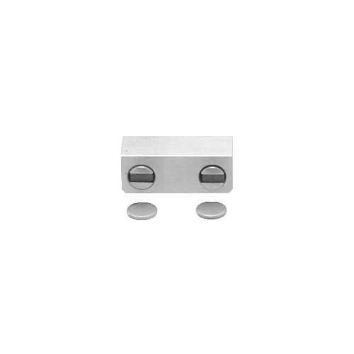 CRL Brushed Stainless Double Door UV Magnetic Latch for 'All-Glass' Cabinet - UV6255