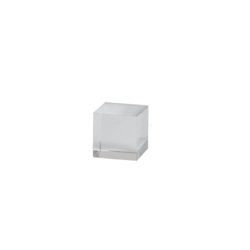 CRL 3/4" UV Bond Square Crystal Shelf Support - UVSQ34