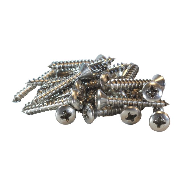 CRL Brite Zinc 4 x 1/2" Pan Head Phillips Sheet Metal Screws - AV3073