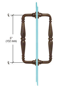 CRL 6" Victorian Style Back-to-Back Pull Handle