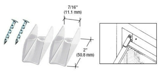 CRL White Finish Jiffy Hanger with Nail - Bulk - WSC201W