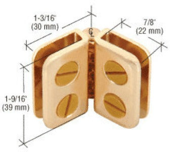 CRL Brass Hinge Display Connector - ZLC5BR