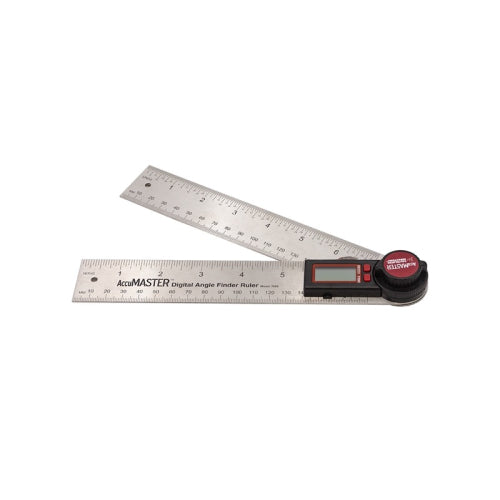 FHC AccuMASTER Digital Protractor Angle Finder And Ruler 7 Stainless Steel Blade AM7455