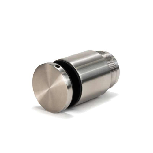 FHC 2" Diameter Adjustable Railing Standoff And Cap [for 9/16" - 13/16" Thick Glass] - Brushed Stainless - AS2X134BS