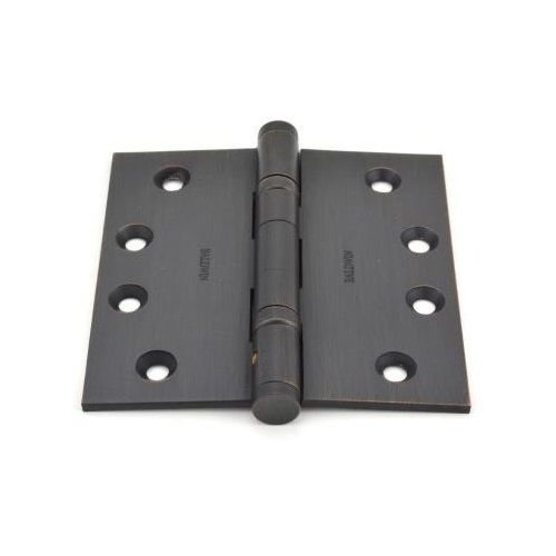 CRL Bronze 4-1/2" x 4-1/2" Ball Bearing Square Hinge - Non-Removable Pin - BB15NRPBRZ