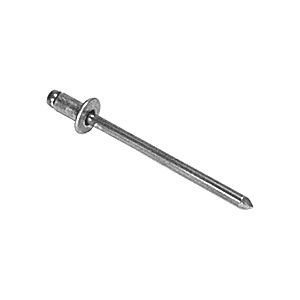 CRL 1/8" Diameter, 1/32" to 1/16" Grip Range Aluminum Rivet with Aluminum Mandrel (1000 pack) - ABA41PK