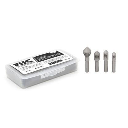 FHC 4 Piece Countersink Set For Aluminum No. 6 to 16 Screws - CSBK1T4