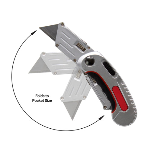 FHC Folding Quick Change Blade Utility Knife (Includes 6 Blades) - FRUK1