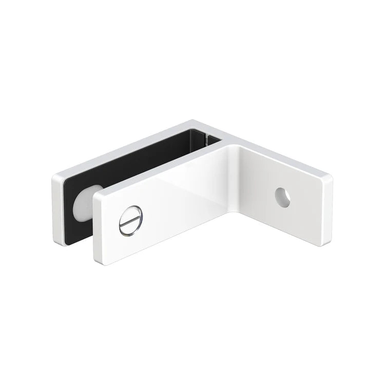 HERCULES - Single Hole 180 Degree Glass to Wall Stainless Steel Stiffener Bracket